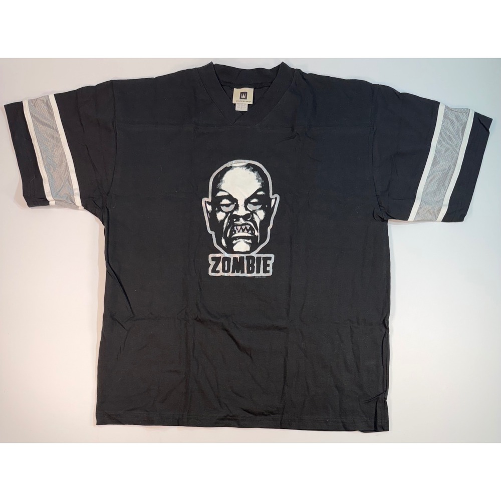 Vintage 1999 Rob Zombie Winterland Jersey Shirt Black XL Made in USA Band Tee